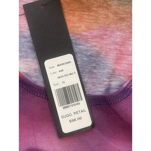 Marc Jacobs Men's Tank Top XS Mars Red Multi 💚NEW💚Retail $98 Soft Cotton - Picture 4 of 6